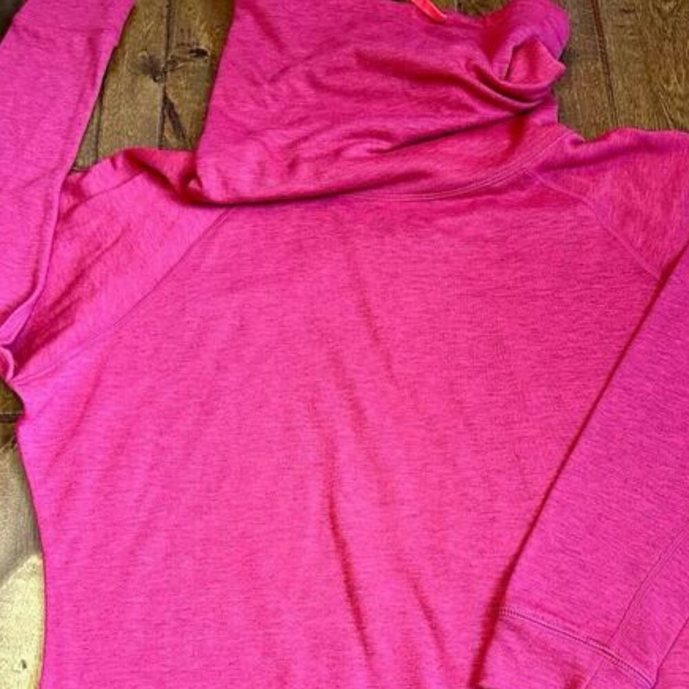 Nike‎ Red Cowl Neck Pullover Long Sleeve Activewear Top